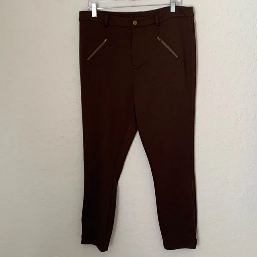 Lisa Rinna collection Pull On Zip Pants Size 12